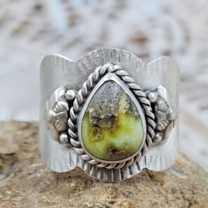 Palamino Turquoise Matt Finish Size US 10 925 Sterling Silver Ring (REXT88-221)