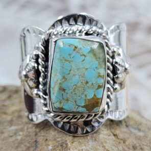 Mine 8 Size US 8 Sterling Silver Ring (RS7-402)
