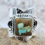 Mine 8 Turquoise Size US 6 925 Sterling Silver Ring (REXT88-270)