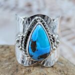 Golden Hills Turquoise Size US 7 925 Sterling Silver Ring (REXT88-259)