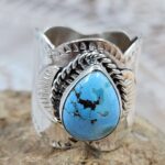 Golden Hills Turquoise Size US 7 925 Sterling Silver Ring (REXT88-260)