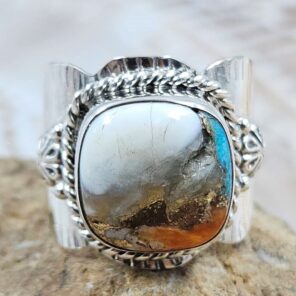 Spiny Oyster Turquoise Size US 7 925 Sterling Silver Ring (REXT88-279)