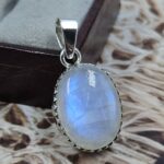 Rainbow Moonstone 925 Sterling Silver Pendant (REXT111-123)