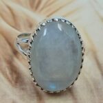 Rainbow Moonstone 925 Sterling Silver Ring (REXT111-109)