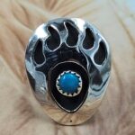 Kingman Turquoise 925 Sterling Silver Ring (RS33-99)