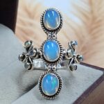 Ethiopian Opal 925 Sterling Silver Ring (RS34-256)