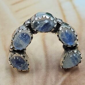 Rainbow Moonstone 925 Sterling Silver Ring (RS78-163)