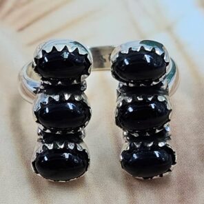 Black Onyx 925 Sterling Silver Ring (RS78-164)