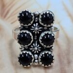 Black Onyx 925 Sterling Silver Ring (RS78-165)