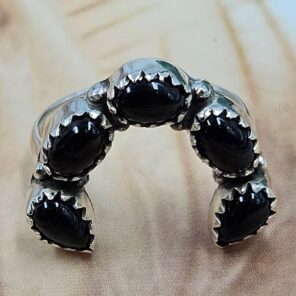 Black Onyx 925 Sterling Silver Ring (RS78-171)