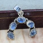 Rainbow Moonstone 925 Sterling Silver Pendant (RS78-185)