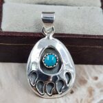 Kingman Turquoise 925 Sterling Silver Pendant (RS33-98)