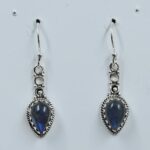Labradorite 1.25" 925 Sterling Silver Earrings (REXT111-139)