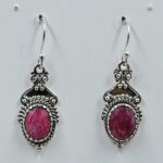 Ruby 1.5" 925 Sterling Silver Earrings (REXT111-144)