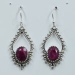 Ruby 1.5" 925 Sterling Silver Earrings (REXT111-143)