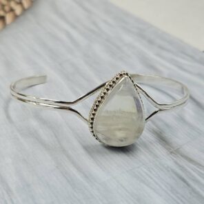Rainbow Moonstone 925 Sterling Silver Bracelet (REXT111-128)