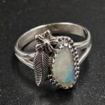 Ethiopian Opal Cut Size US 8 925 Sterling Silver Ring (REXT116-206)