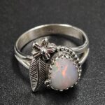 Ethiopian Opal Cut Size US 7 925 Sterling Silver Ring (REXT116-214)