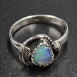 Ethiopian Opal Rose Cut Size US 9 925 Sterling Silver Ring (REXT116-247)