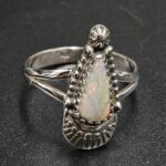 Ethiopian Opal Carved Size US 9 925 Sterling Silver Ring (REXT22-250)