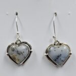 Dendritic Agate 1.25" 925 Sterling Silver Earrings (REXT156-66)