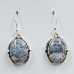 Dendritic Agate 1.25" 925 Sterling Silver Earrings (REXT156-68)