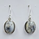 Dendritic Agate 1.25" 925 Sterling Silver Earrings (REXT156-69)