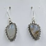 Dendritic Agate 1.25" 925 Sterling Silver Earrings (REXT156-84)