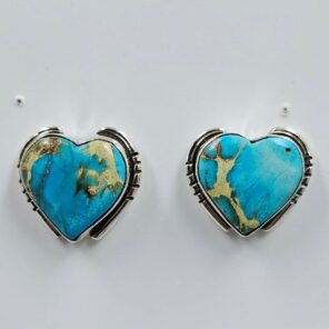 Sea Sediment Jasper 0.6" 925 Sterling Silver Stud Earrings (REXT157-69)