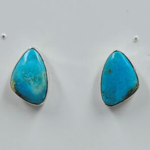 Sea Sediment Jasper 0.6" 925 Sterling Silver Stud Earrings (REXT157-70)