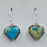 Sea Sediment Jasper 1.25" 925 Sterling Silver Earrings (REXT157-75)