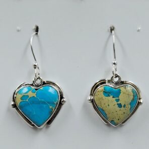 Sea Sediment Jasper 1.25" 925 Sterling Silver Earrings (REXT157-75)