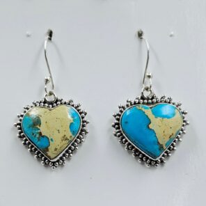 Sea Sediment Jasper 1.25" 925 Sterling Silver Earrings (REXT157-76)