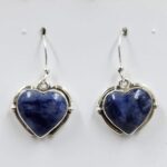 Sodalite 1.25" 925 Sterling Silver Earrings (REXT157-158)