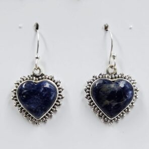 Sodalite 1.25" 925 Sterling Silver Earrings (REXT157-157)