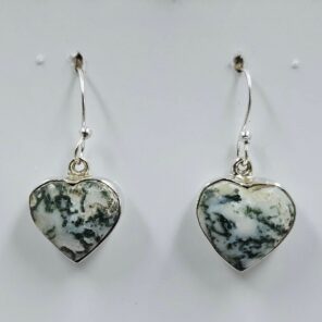 Tree Agate 1" 925 Sterling Silver Earrings (REXT156-45)