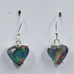 Aurora Opal 1" 925 Sterling Silver Earrings (REXT157-64)