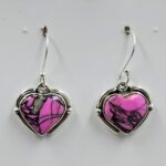 Cherry Blossom Turquoise 1" 925 Sterling Silver Earrings (RS19-345)