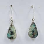 Shattuckite 1.25" 925 Sterling Silver Earrings (REXT156-103)