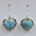 Larimar 1.25" 925 Sterling Silver Earrings (RS19-366)