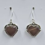 Peach Moonstone 1" 925 Sterling Silver Earrings (RS19-381)