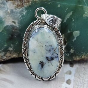 Variscite 925 Sterling Silver Pendant (RS7-423)