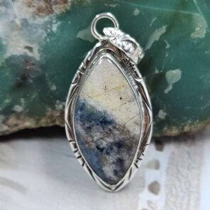 Sodalite 925 Sterling Silver Pendant (RS7-415)