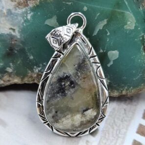 Septarian 925 Sterling Silver Pendant (RS7-416)