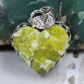 Lizardite 925 Sterling Silver Pendant (RS7-413)
