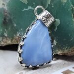 Blue Opal 925 Sterling Silver Pendant (RS7-421)