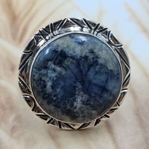 Sodalite Size US 7 925 Sterling Silver Ring (REXT29-501)