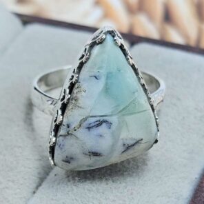 Variscite Size US 7 925 Sterling Silver Ring (REXT29-510)