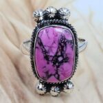Cherry Blossom Turquoise Size US 9 925 Sterling Silver Ring (REXT162-90)