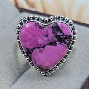 Cherry Blossom Turquoise Size US 8 925 Sterling Silver Ring (REXT162-87)